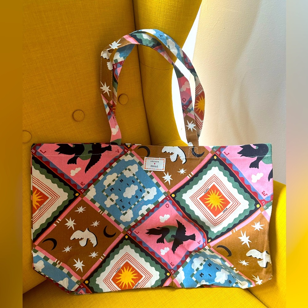 New Sezane Pangea collab tote bag